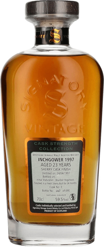 Kostenloser Versand | Whiskey Blended Signatory Vintage Cask Strength Collection at Inchgower Großbritannien 23 Jahre 70 cl