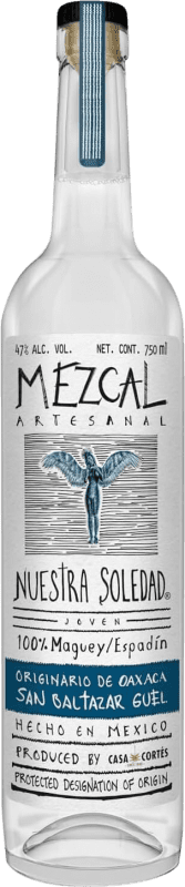 Envío gratis | Mezcal Nuestra Soledad San Baltazar Guelavila Joven México 70 cl