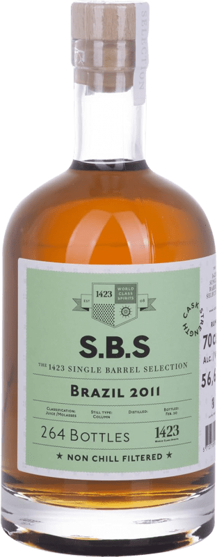 免费送货 | 朗姆酒 1423 World Class Spirits S.B.S Brazil Single Barrel Selection 特立尼达和多巴哥 70 cl