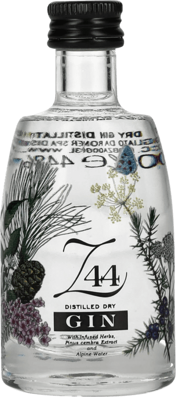 Envío gratis | Ginebra Gin Roner Z44 Italia Botellín Miniatura 5 cl