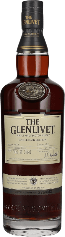 免费送货 | 威士忌单一麦芽威士忌 Glenlivet Single Cask Edition Sherry Butt 英国 14 岁 70 cl