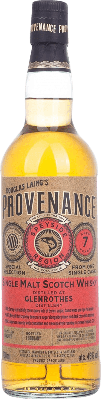 免费送货 | 威士忌单一麦芽威士忌 Douglas Laing's Provenance at Glenrothes 英国 7 岁 70 cl