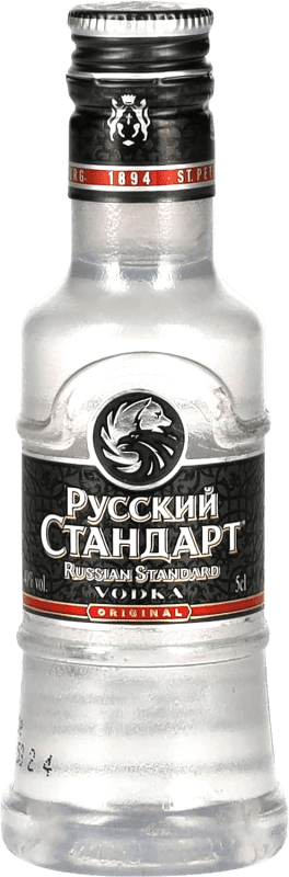 19,95 € 送料無料 | ウォッカ Russian Standard PET ミニチュアボトル 5 cl