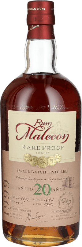 Free Shipping | Rum Bodegas de América Proof Rare Añejo — Aged Panama 20 Years 70 cl