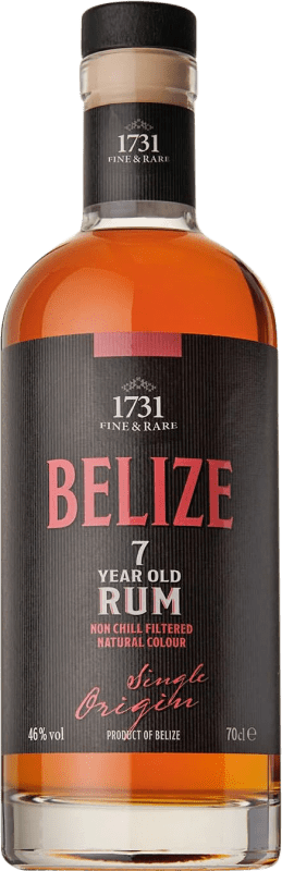 Бесплатная доставка | Ром ‎1731 Fine & Rare Belize Single Origin Белиз 7 Лет 70 cl