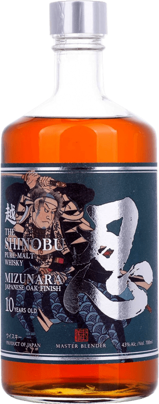 155,95 € Envio grátis | Whisky Single Malt Shinobu Mizunara Cask Finish — Afinado em Barrica 10 Anos