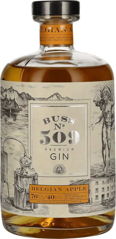 Бесплатная доставка | Джин Buss Nº 509 Бельгия 70 cl Apple — Яблоко