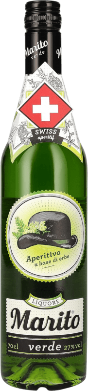 Envio grátis | Aperitivo Bitter Marito Verde Suíça 70 cl Erbe — Ervas