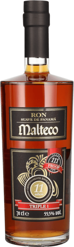 Envío gratis | Ron Licorera Quezalteca Malteco Triple 1 Panamá 11 Años 70 cl