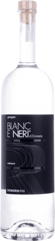 Envío gratis | Grappa Domenis 1898 Blanc e Neri Italia Refosco Botella Especial 1,5 L