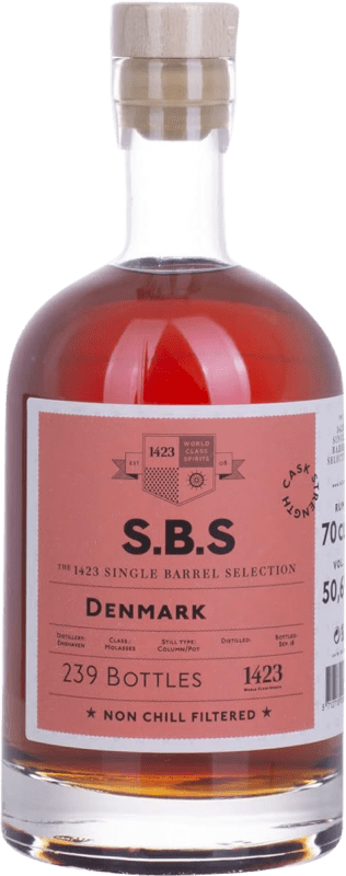 Envoi gratuit | Rhum 1423 World Class Spirits S.B.S Denmark Cask Strength Trinité-et-Tobago 70 cl