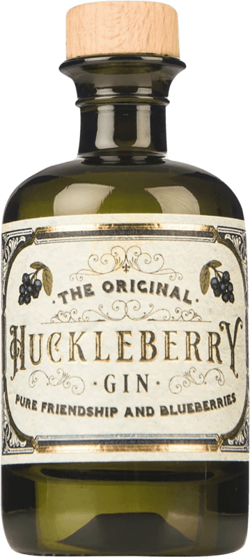 10,95 € Envío gratis | Ginebra Gin Huckleberry Botellín Miniatura 4 cl Blueberry — Arándanos