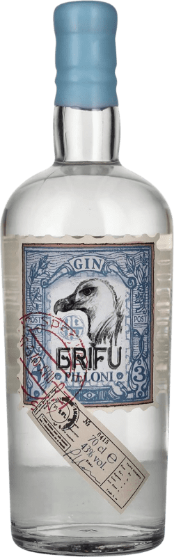 Envio grátis | Gin Pilloni. Grifu Gin Itália 70 cl