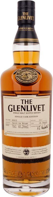 Envoi gratuit | Single Malt Whisky Glenlivet Single Cask Edition Cairn Na Bruar Royaume-Uni 16 Ans 70 cl