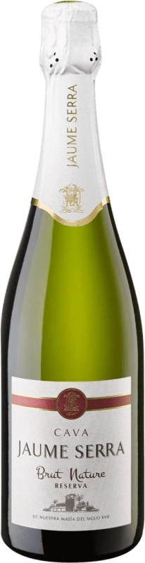 Envoi gratuit | Blanc mousseux Jaume Serra Premium Brut Nature Réserve D.O. Cava Catalogne Espagne Macabeo, Xarel·lo, Chardonnay, Parellada 75 cl