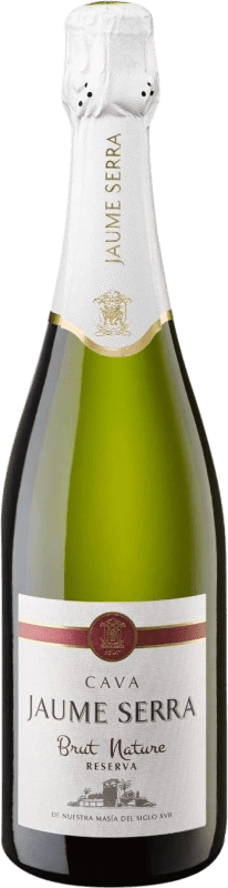 Envio grátis | Espumante Branco Jaume Serra Brut Nature — Bruto Natural Premium Reserva D.O. Cava Catalunha Espanha Macabeo, Xarel·lo, Chardonnay, Parellada 75 cl