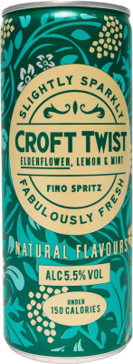 39,95 € | 12 Einheiten Box Softdrinks González Byass Croft Twist Fino Spritz Spanien Kleine Flasche 25 cl