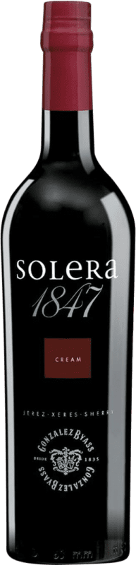 Envoi gratuit | Vin fortifié González Byass Tío Pepe Solera 1847 Cream D.O. Jerez-Xérès-Sherry Andalousie Espagne Palomino Fino, Pedro Ximénez 1 L