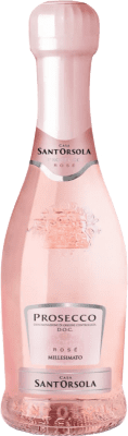 7,95 € Kostenloser Versand | Rosé Sekt Sant'Orsola Millesimato Extradry Rosé Extra Trocken D.O.C. Prosecco Kleine Flasche 20 cl