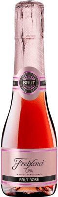 23,95 € Envío gratis | Caja de 3 unidades Espumoso rosado Freixenet Mini Rosé Brut D.O. Cava Botellín 20 cl