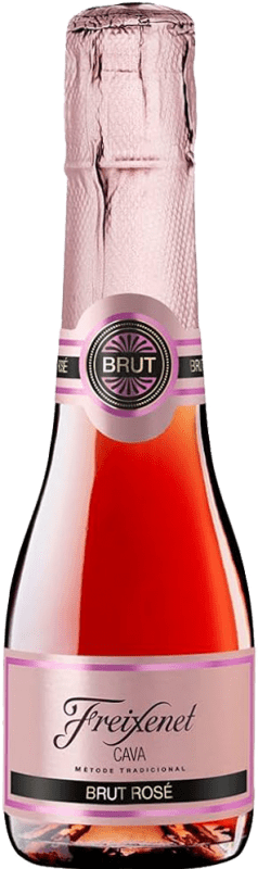 23,95 € Spedizione Gratuita | Scatola da 3 unità Spumante rosato Freixenet Mini Rosé Brut D.O. Cava Piccola Bottiglia 20 cl