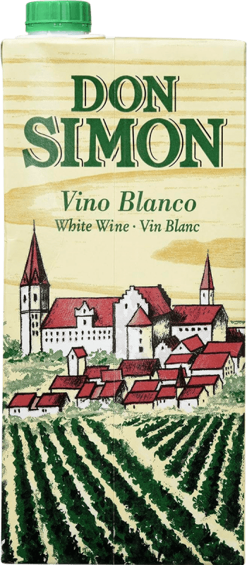 Free Shipping | White wine Don Simón Brick Blanco Spain 1 L