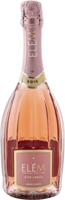 送料無料 | ロゼスパークリングワイン ELÈM Metodo Classico Rosé D.O.C. Alta Langa ピエモンテ イタリア Pinot Black 75 cl