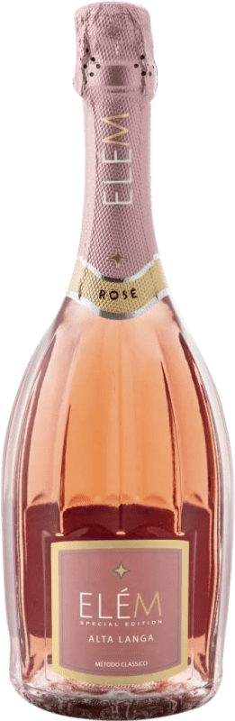 Envio grátis | Espumante Rosé ELÈM Clássico, Rosé D.O.C. Alta Langa Piemonte Itália Pinot Noir 75 cl