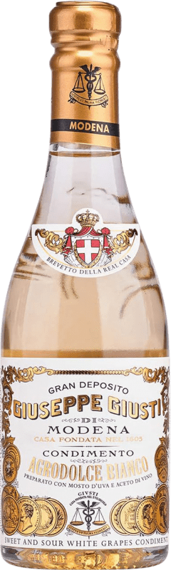 Envio grátis | Vinagre Giuseppe Giusti Chamapgnotta White Condiment D.O.C. Modena Itália Garrafa Pequena 25 cl