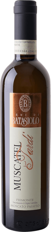 Kostenloser Versand | Süßer Wein Beni di Batasiolo Passito Tardi Blanco D.O.C. Piedmont Piemont Italien Muskat Halbe Flasche 37 cl