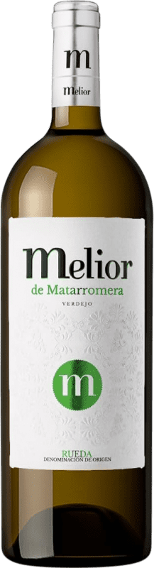 32,95 € 免费送货 | 白酒 Matarromera Melior Blanco D.O. Rueda 瓶子 Magnum 1,5 L