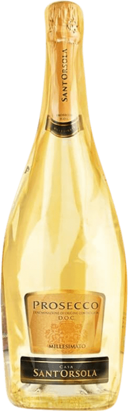 Бесплатная доставка | Белое игристое вино Sant'Orsola Millesimato Extra Dry Экстра сухой D.O.C. Prosecco Венето Италия Glera бутылка Магнум 1,5 L