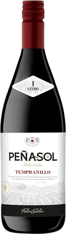 Envoi gratuit | Vin rouge Peñasol Espagne Tempranillo 1 L