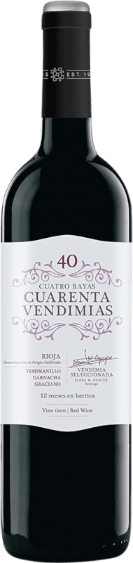 8,95 € | Red Wine Cuatro Rayas Cuarenta Vendimias D.O.Ca. Rioja The Rioja Spain Tempranillo, Garnacha — Grenache, Graciano 75 cl
