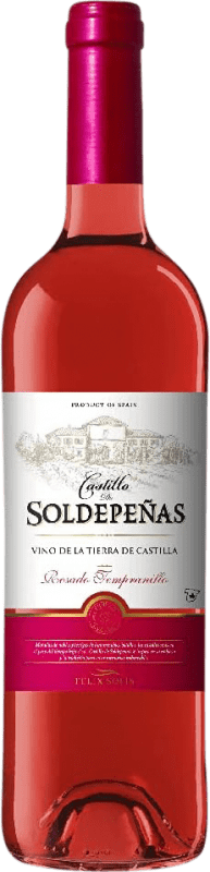 Envío gratis | Vino rosado Félix Solís Castillo de Soldepeñas Rosado España Tempranillo 75 cl