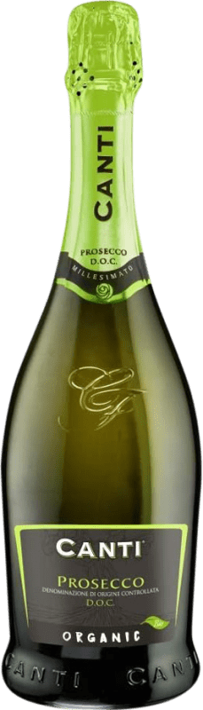 15,95 € | Espumante branco Canti Millesimato Extradry Ecológico Extra Seco D.O.C. Prosecco Vêneto Itália Glera Biológico 75 cl