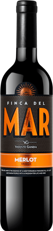 Free Shipping | Red wine Vicente Gandía Finca del Mar Aged Valencian Community Spain Merlot 75 cl