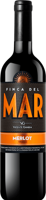 Free Shipping | Red Wine Vicente Gandía Finca del Mar Crianza — Aged Valencian Community Spain Merlot 75 cl