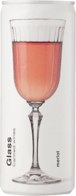 3,95 € | Vinho Rosé Glass Canned Rosé Catalunha Espanha Garrafinha 25 cl