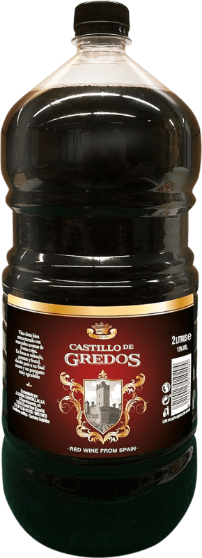 Free Shipping | Red Wine Castillo de Gredos Castilla la Mancha Spain Tempranillo, Airén, Moscatel — Muscat Jerrycan 2 L
