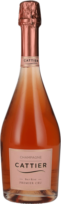 Бесплатная доставка | Розовое игристое Cattier Premier Cru Rosé брют A.O.C. Champagne шампанское Франция 75 cl