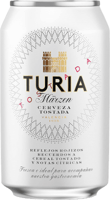 38,95 € Free Shipping | 24 units box Beer Turia. Tostada Märzen Can 33 cl