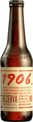 Bière Boîte de 24 unités Estrella Galicia 1906 Especial Lager Extra Réserve Bouteille Tiers 33 cl