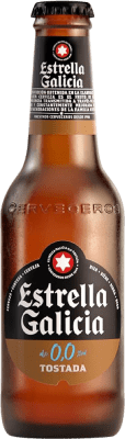 24,95 € | Boîte de 24 unités Bière Estrella Galicia Tostada Lager 0,0 Galice Espagne Petite Bouteille 25 cl Sans Alcool