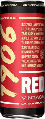 42,95 € | Boîte de 24 unités Bière Estrella Galicia 1906 Red Vintage Lager Extra Galice Espagne Canette 33 cl