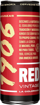 Cerveja Caixa de 24 unidades Estrella Galicia 1906 Red Vintage Lager Extra Lata 33 cl