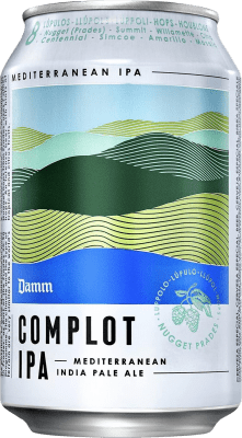 免费送货 | 盒装24个 啤酒 Estrella Damm Complot IPA ALE 西班牙 铝罐 33 cl