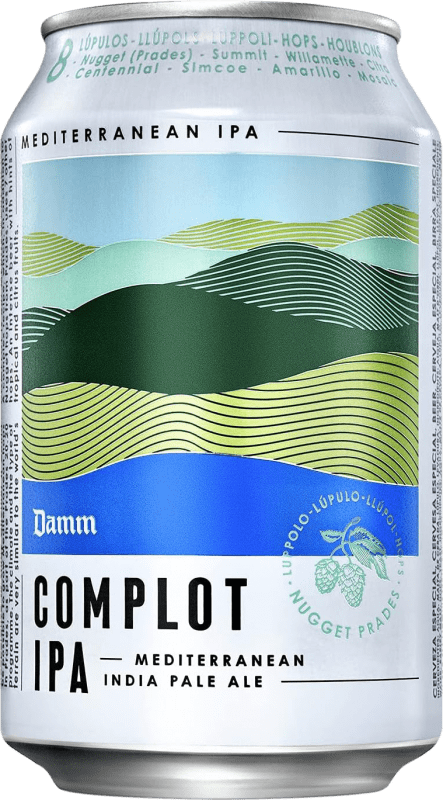 送料無料 | 24個入りボックス ビール Estrella Damm Complot IPA ALE スペイン アルミ缶 33 cl