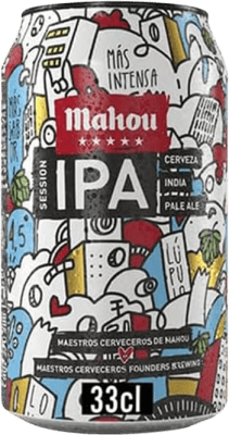 ビール 24個入りボックス Mahou 5 Estrellas IPA Dorada アルミ缶 33 cl