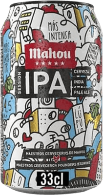 39,95 € | Коробка из 24 единиц Пиво Mahou 5 Estrellas IPA Dorada Испания Банка 33 cl